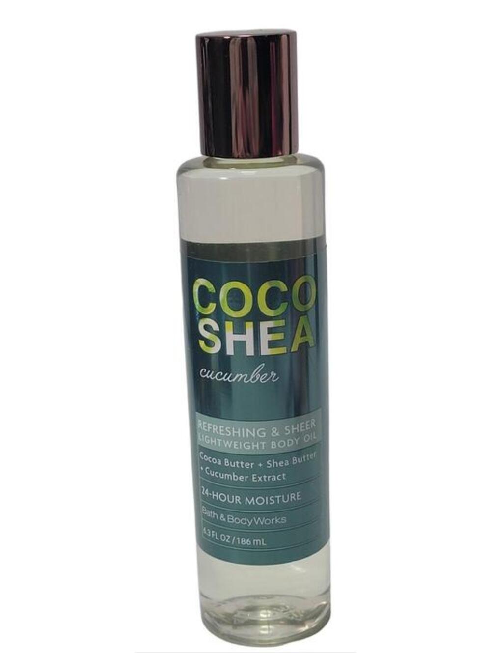 Bath and Body Works Coco Shea Cucumber Refreshing & Sheer 6.3oz Body Oil